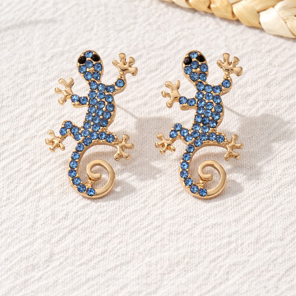 Blue Blaze Gecko Studs