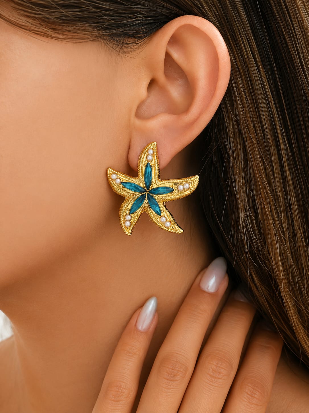 Ocean Muse Starfish Statement Earrings