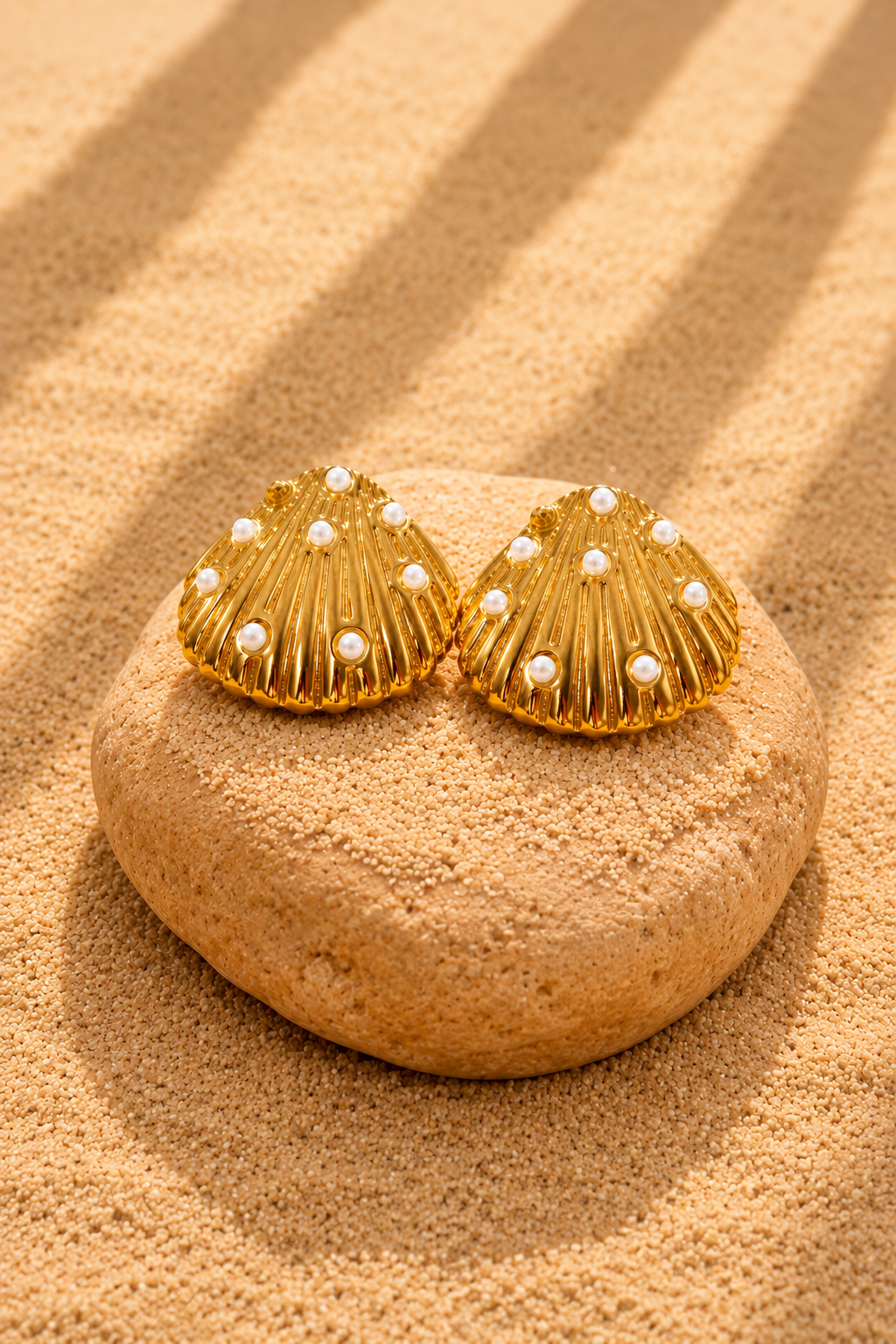 Seashell Glow Studs