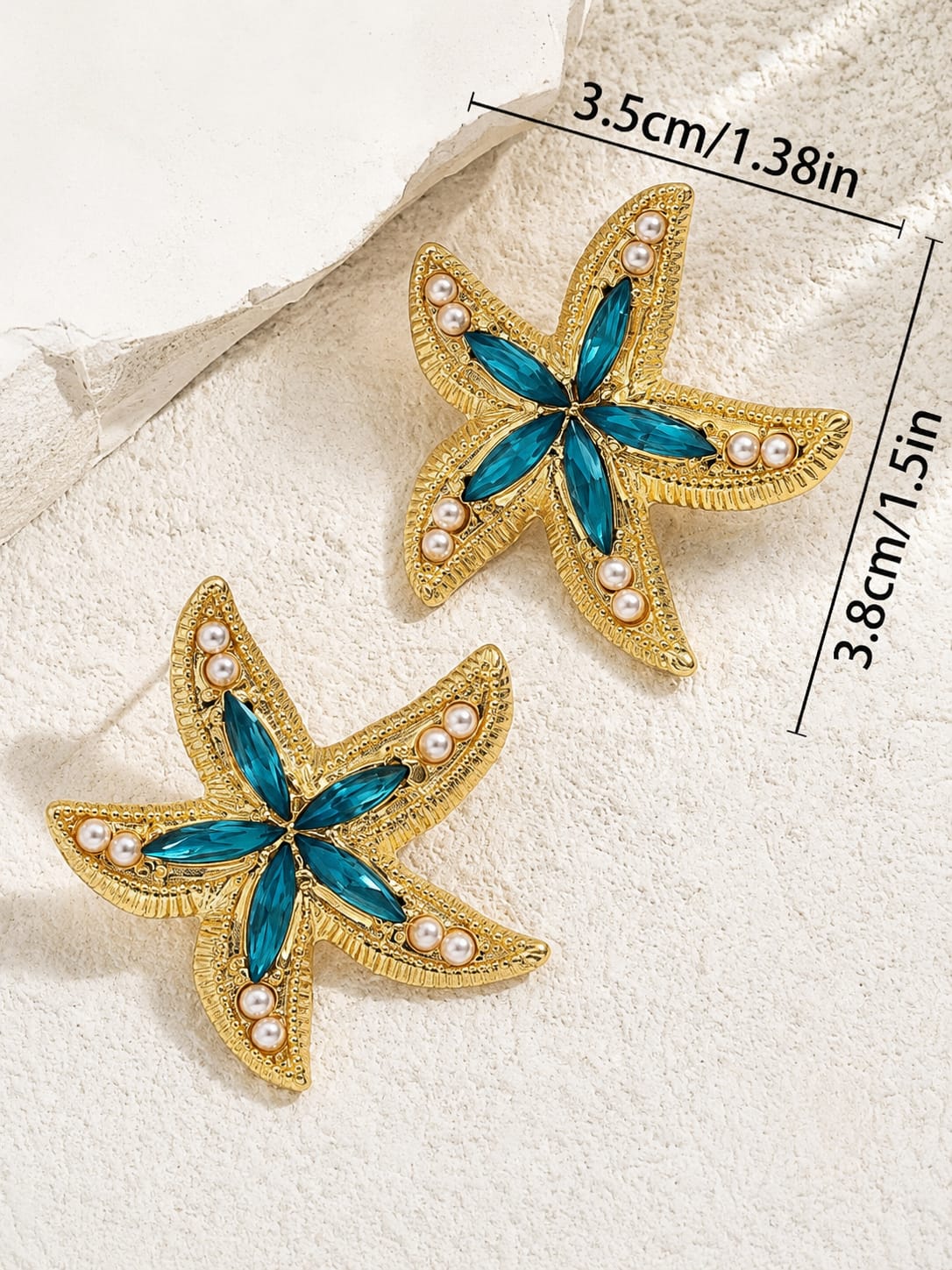 Ocean Muse Starfish Statement Earrings