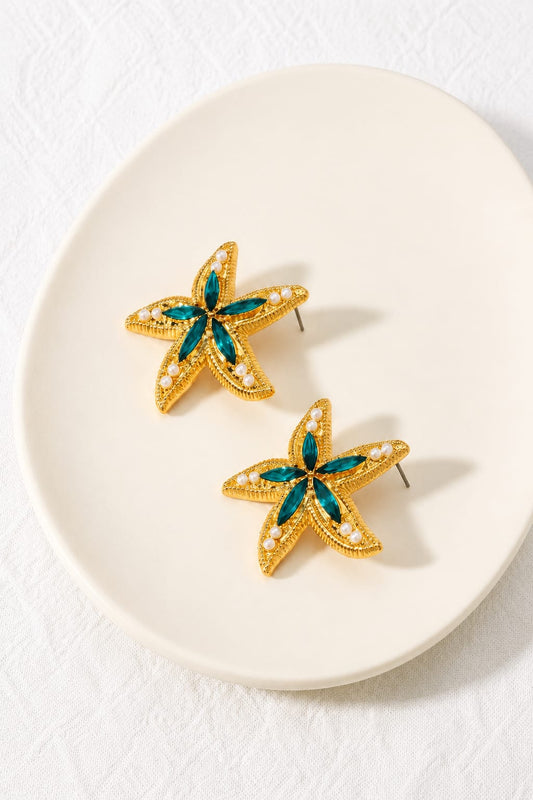 Ocean Muse Starfish Statement Earrings